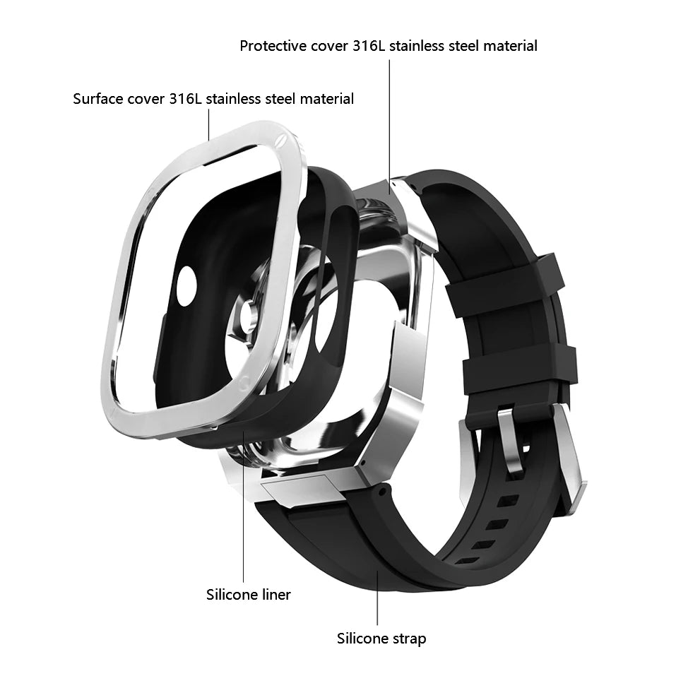 AP Black Steel Dual Tone - Apple Watch Ultra Luxe Case